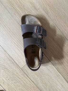 Birkenstock Brown Leather Two-strap Sandal